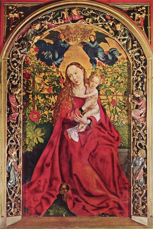Martin Schongauer Madonna of the Rose Bower (mk08) France oil painting art